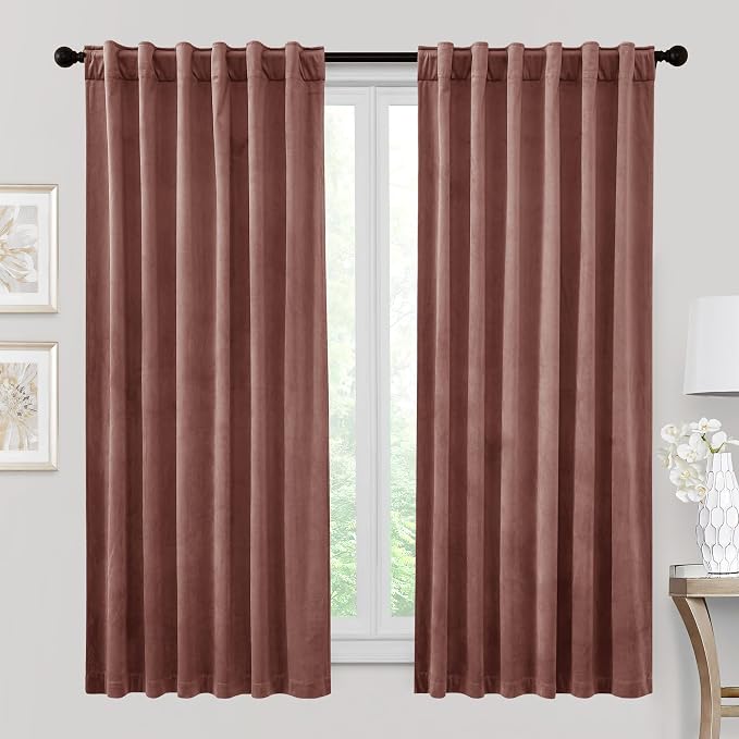RYB HOME Velvet Room Darkening Curtains by RYBHOME