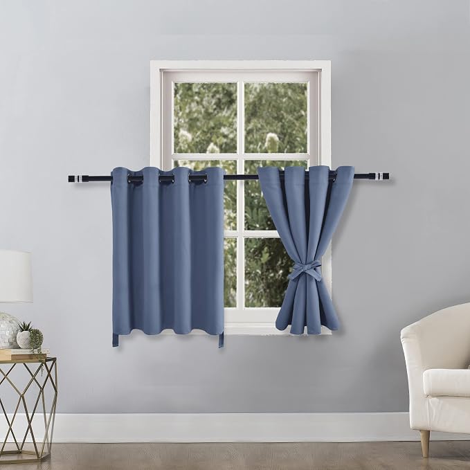 Blackout Curtains for Bedroom, 52 x 36 Inches Long, Window Curtains for Living - Image 2