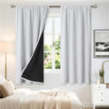 BGment Greyish White Blackout Curtains by BGment