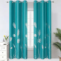 Teal Blackout Curtains 72 Inches Long by ESTELARTEXTILER