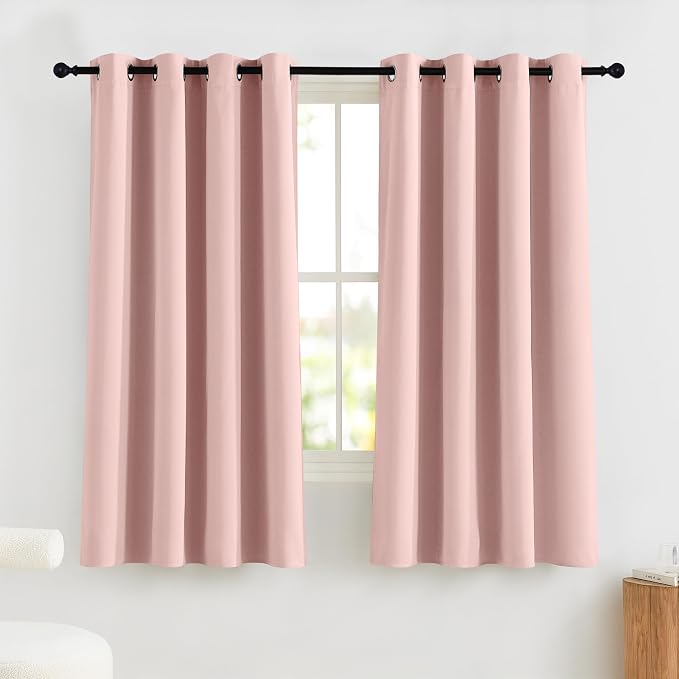 NICETOWN 100% Blackout Nursery Curtains 63 Inch Length - Image 8