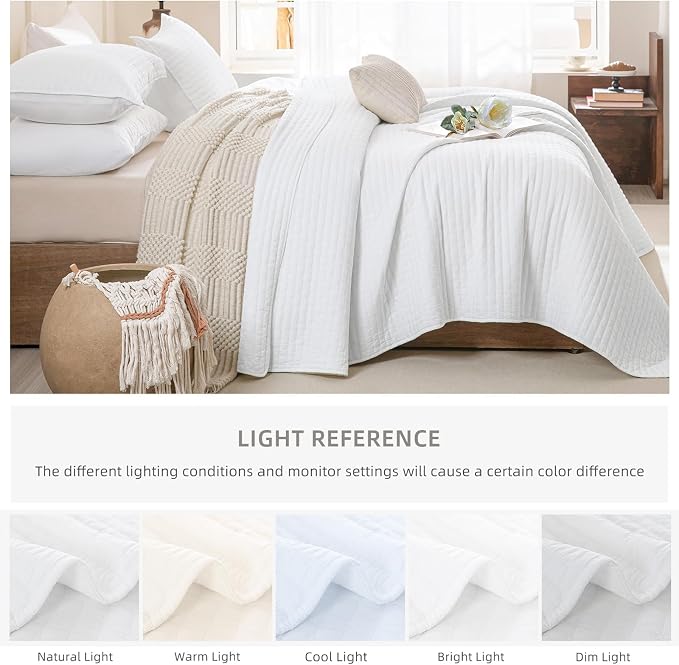 Lady Ann Oversized Queen Quilt 102x118, Lightweight & Soft Farmhouse Coverlet - Image 8