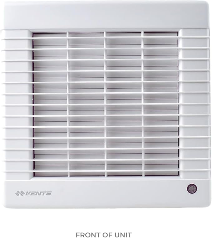VENTS-US GK 125 MA - Easy to Install 5" Through The Wall Exhaust Fan with 102 CFM - Built to Remove Unpleasant Odors, Fumes, Moisture, and Airborne Pollutants