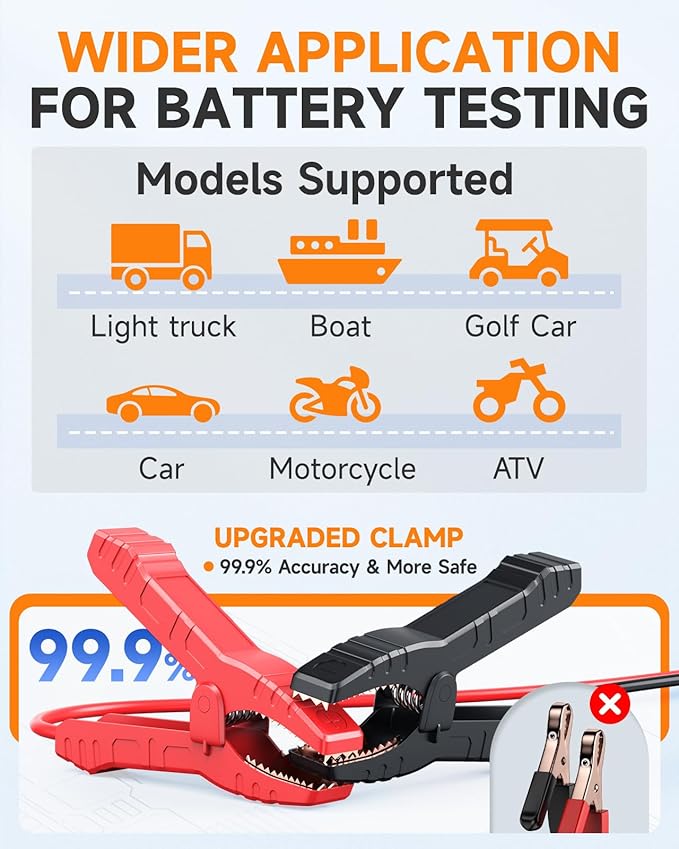 2026 FOXWELL NT630 Pro 2-in-1 ABS SRS Scan Tool & Battery Tester, OBD2 Scanner with 12V Battery Load Analyzer(100-3000CCA), ABS Bleed, BMS/Oil/SAS/EPB Reset, Live Data, Upgraded from NT630 Plus