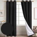 Diraysid 100% Blackout Curtains Black Linen Curtains by Diraysid%2C+refresh+your+life