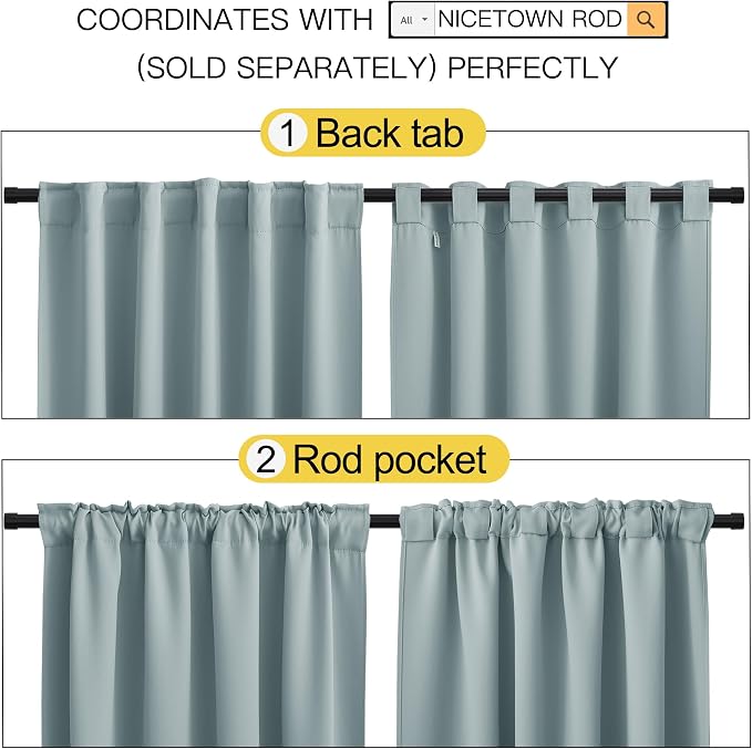 NICETOWN Blackout Curtain Panels - Image 3