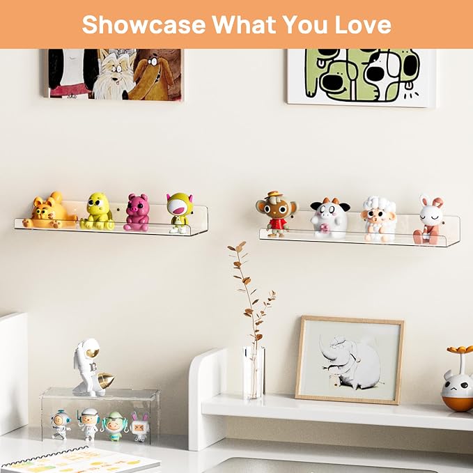 upsimples 2 Pcs 15" Acrylic Shelves - Image 7