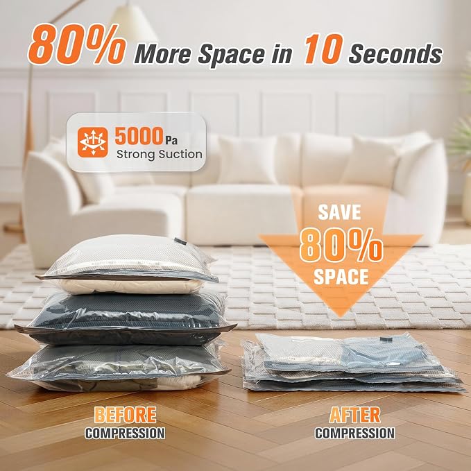 18 Pack Vacuum Storage Bags for Travel - Image 3