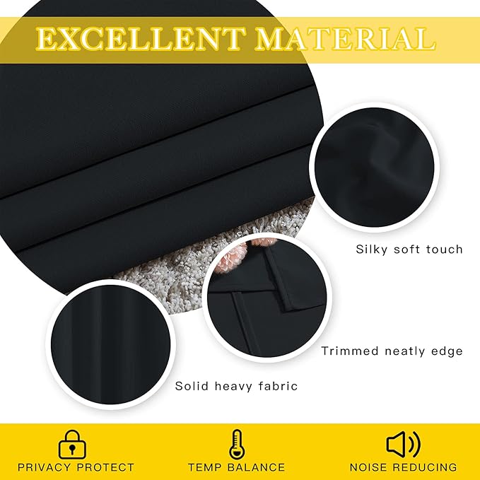 NICETOWN Blackout Curtain for Sliding Glass Door, Grommet Top Thermal Insulated - Image 5