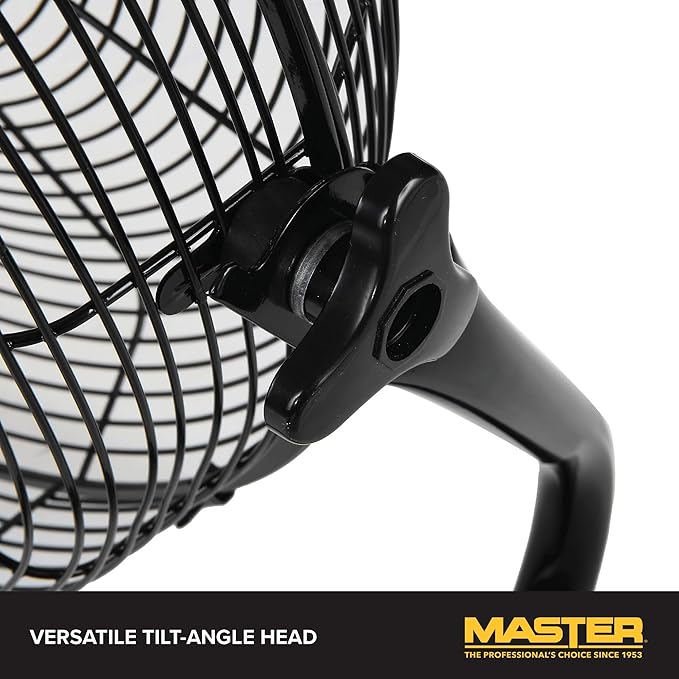 Master 20" Industrial High Velocity Floor Fan with 3 Speed Settings. Use for Shop, Garage or Warehouse. All Metal Construction (MAC-20F)