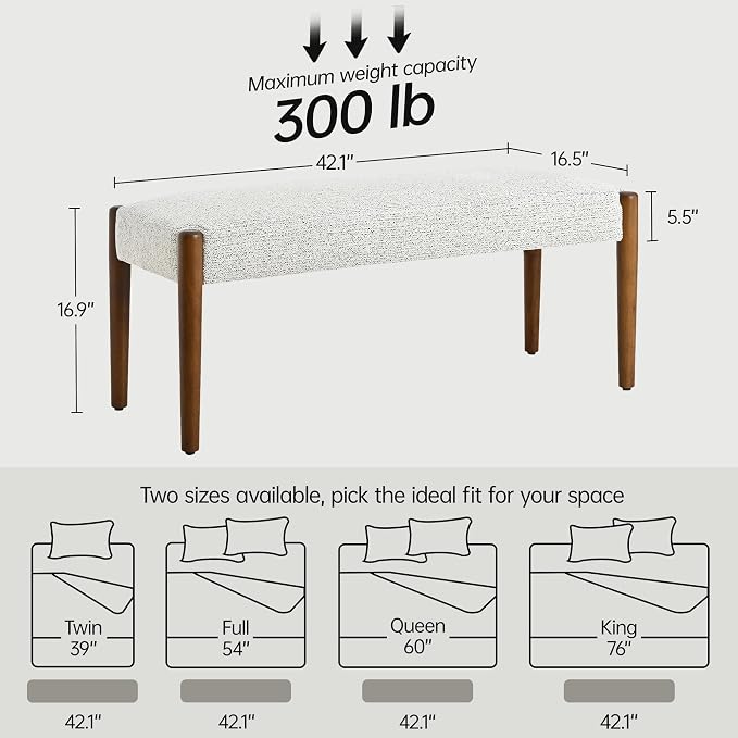 Usaint 42" End of Bed Bench - Image 2