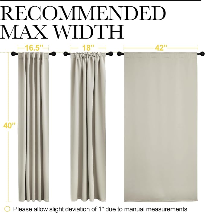 NICETOWN Blackout Curtains Window Drapes - Image 7
