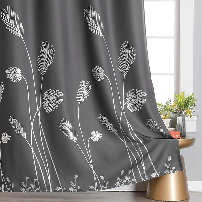 Blackout Curtains & Drapes 84 Inches Long 2 Panels Set - Image 3