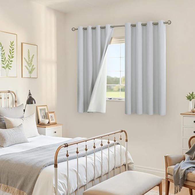 YoungsTex Linen Blackout Curtains 54 Inch Length - Image 4