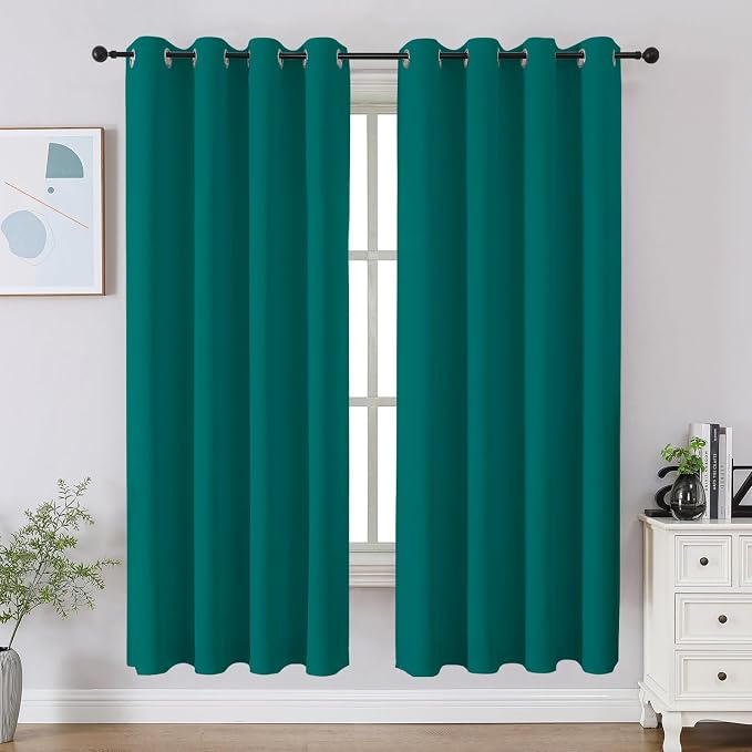 CUCRAF Blackout Curtains for Bedroom, Thermal Insulated Room Darkening Grommet by CUCRAF