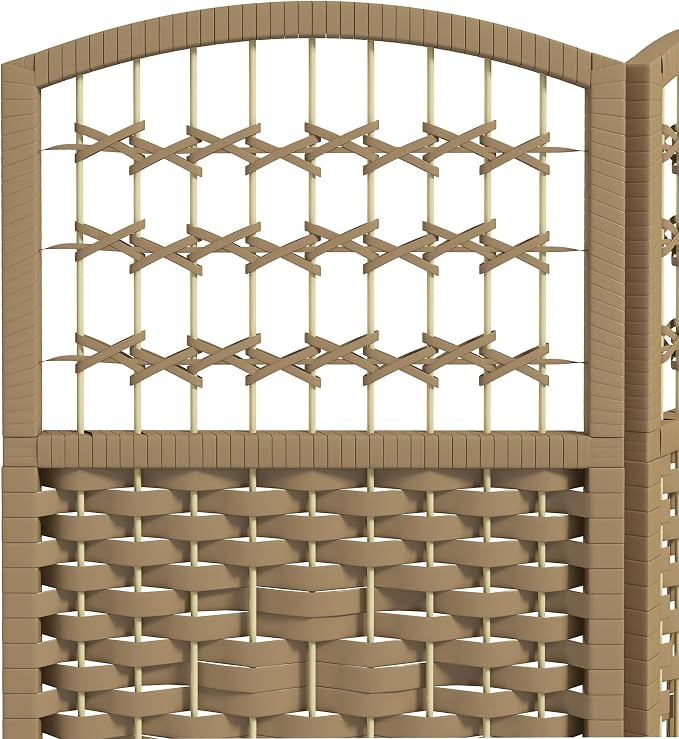 HOMCOM 3 Panel Room Divider, Folding Privacy Screen, Natural | Room Separator - Image 6