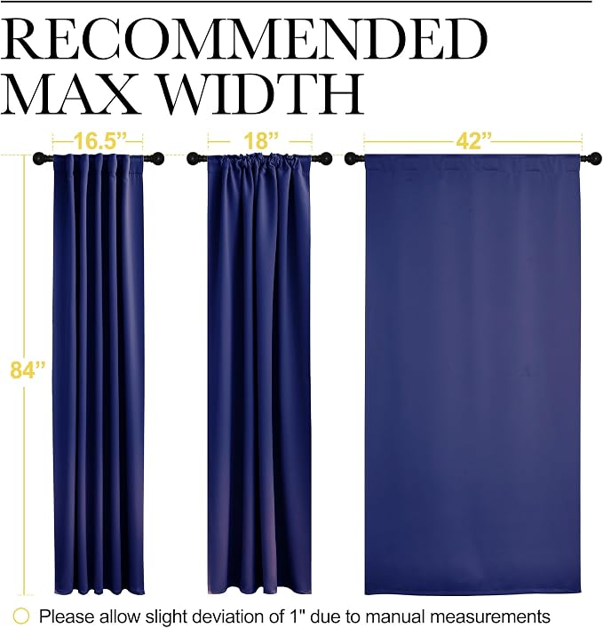 NICETOWN Blackout Curtain Panels Window Draperies - Image 7