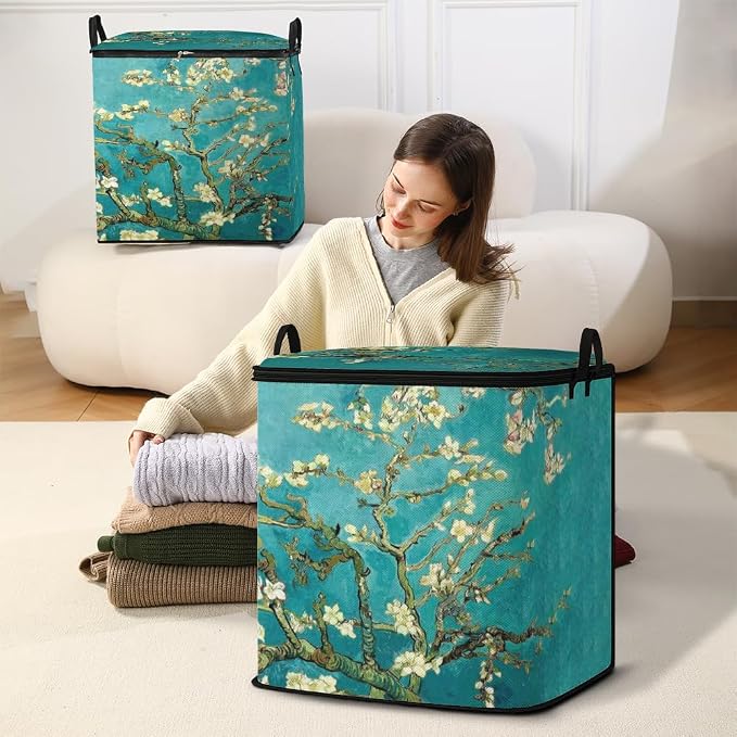 2pcs blanket storage bag for under bed, closet organizers 95L | clothing - Image 5