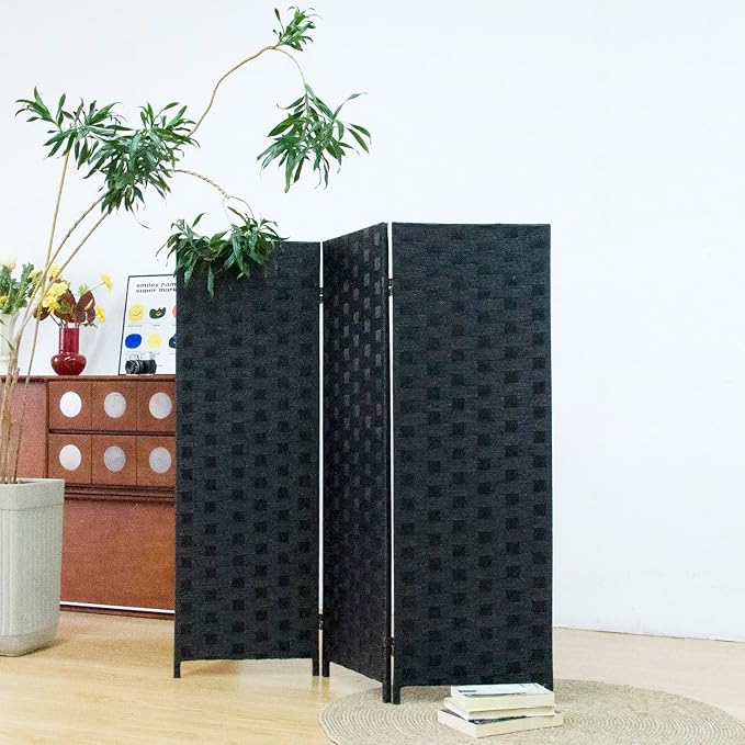 3 Panel Double Sided Short Room Divider by Furnnylane