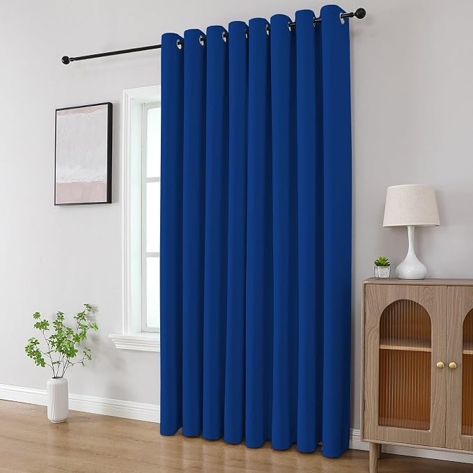 CUCRAF Royal Blue Blackout Curtains 63 inch Length 2 Panels Set, Room Darkening - Image 8