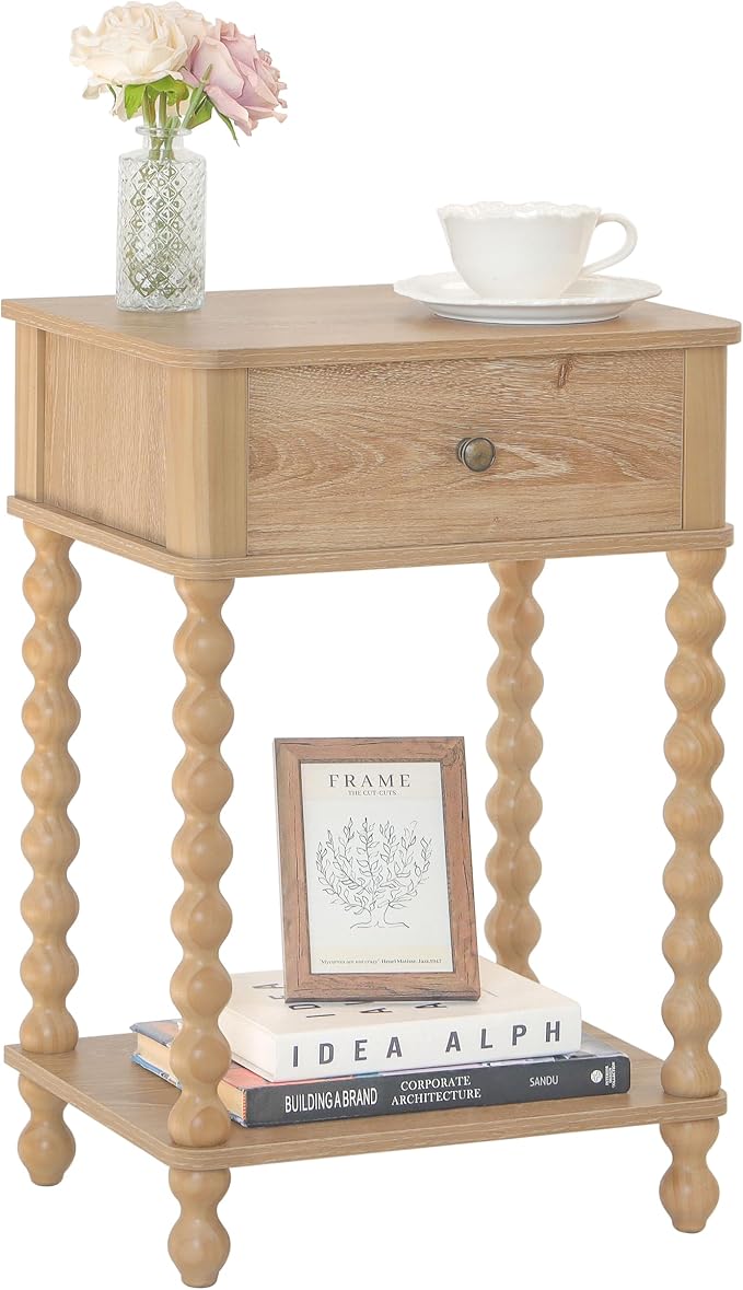 AWASEN Night Stand, Wood End Table by AWASEN