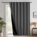 RYB HOME Extra Wide 100% Blackout Patio Door Grommet Curtain 96 inch Long | by RYBHOME