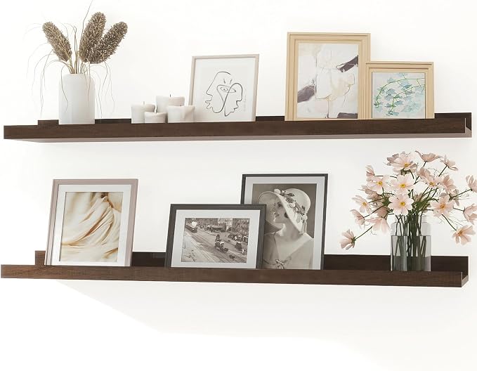 Walnut Floating Shelves for Wall Decor, 40 in Shelf by Unknown