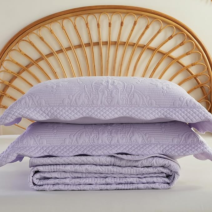EVENHUG Oversized King Bedspreads California King Quilt Set - Image 7
