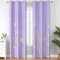 Lilac Blackout Curtains 84 Inches Long by ESTELARTEXTILER