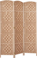 RHF Room Divider Panel, 3Panel Partition Room Dividers, Wall Divider, Natural | by RoseHomeFashion