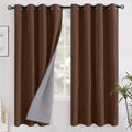 YoungsTex Brown Linen Blackout Curtains 72 Inch Length by YoungsTex