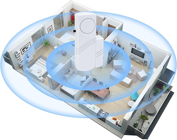 Door Window Alarm, 90DB Door Alarms for Kids Safety, Wireless Sensor Door Window Burglar Alarm-Window Pool Alarms for Home Office House, 20 Pack (9 Pack)