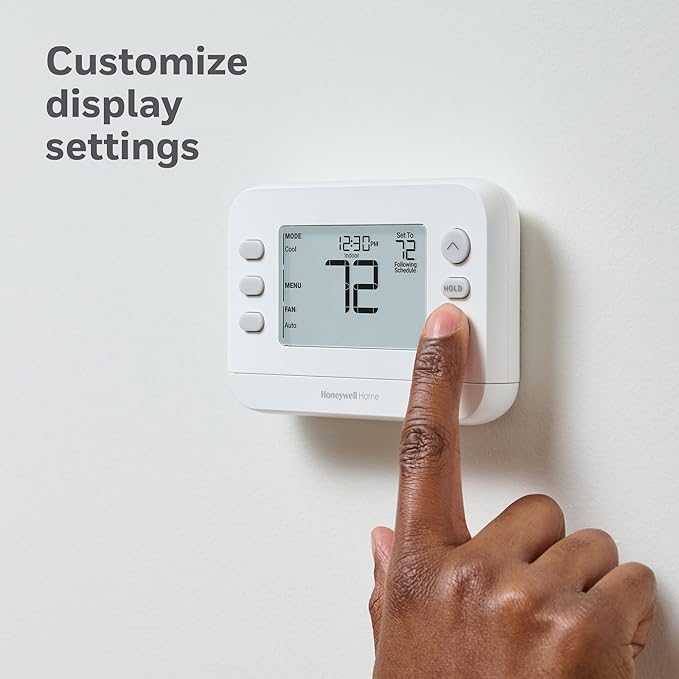 New! Honeywell Home Programmable Thermostat, Single-Stage, 1 Heat/1 Cool Compatibility, 5-2 Day Schedule, X2P, White, RTH20B