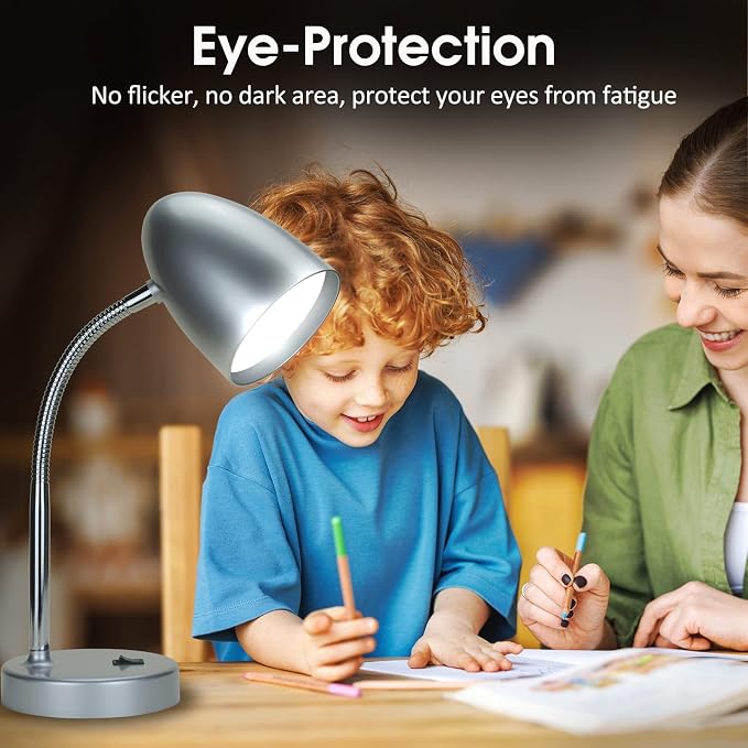 E ENERGETIC LIGHTING LED Desk Lamp, 3.5W 240LM 4000K Cool White Study Lamps - Image 5