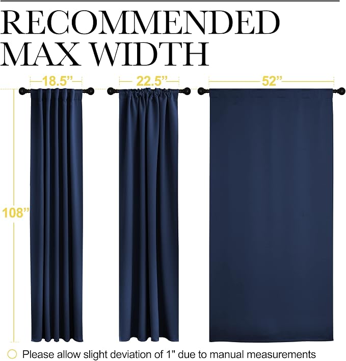 NICETOWN Window Treatment Blackout Curtains - Image 7