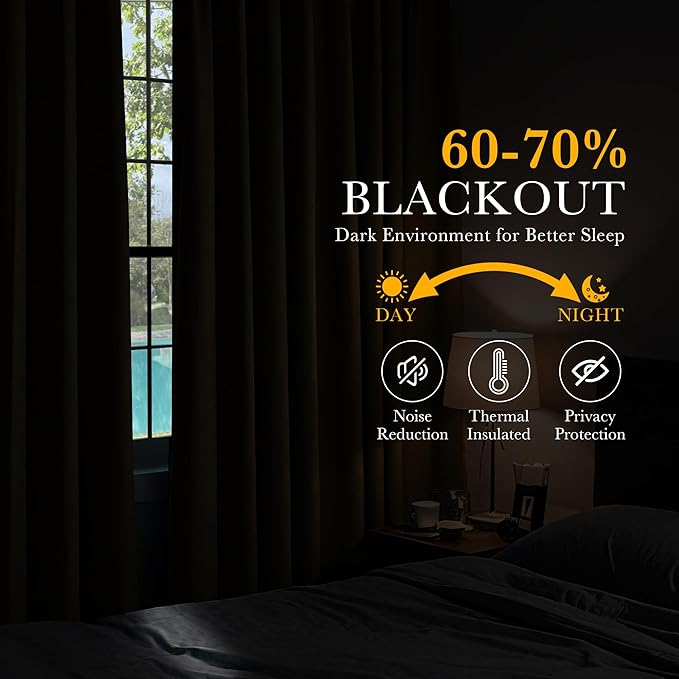 PONY DANCE White 50% Lighting Blocking Curtains - Image 3