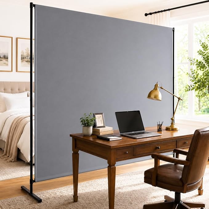 Room Divider, 72x72Inch Large Single Panel Privacy Screen by Unknown
