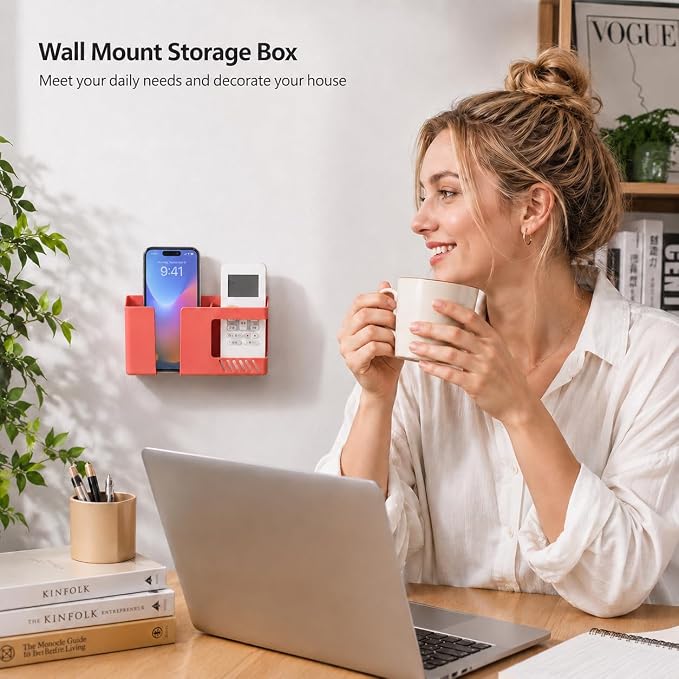 D3 Wall Mount Phone Holder, Punch-Free Wall-Mounted Mobile Phones Charging to - Image 2