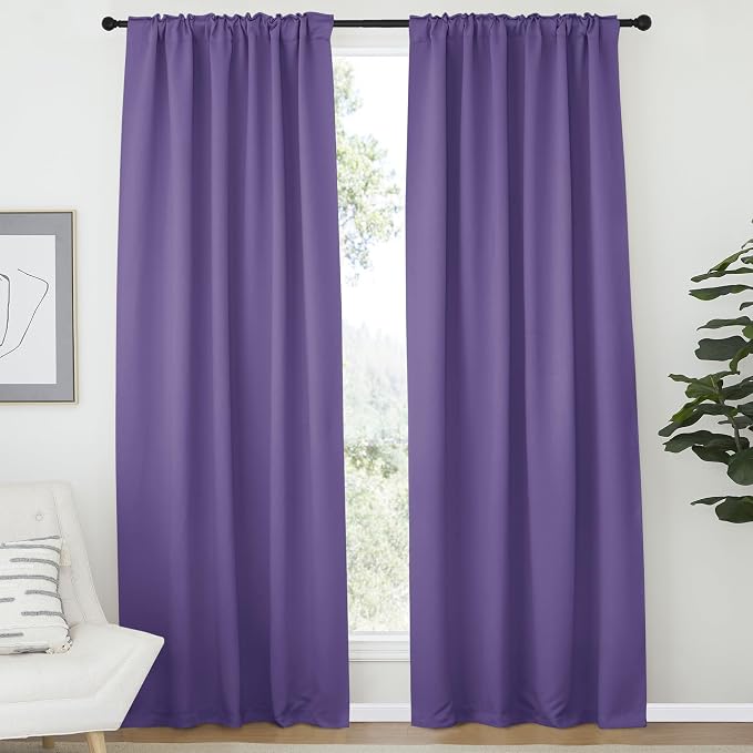 NICETOWN Light Reducing Curtain Panels Window Draperies - Image 2