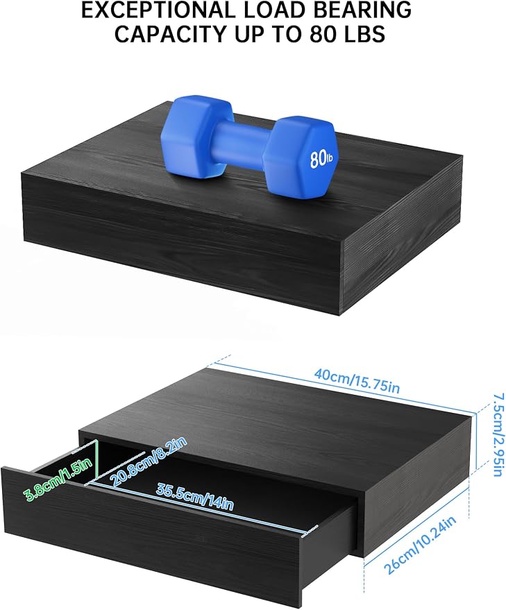 NiHome Floating Nightstand - Image 3