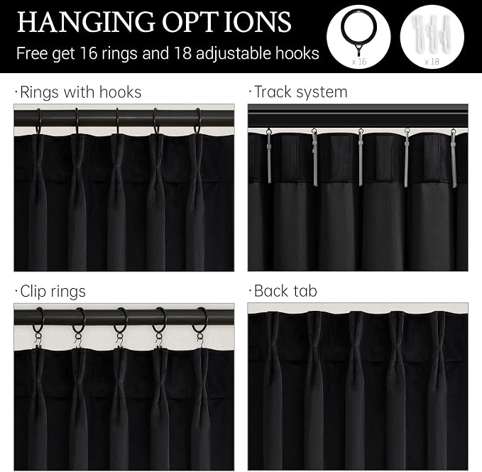 90 Inch Long Velvet Curtains 2 Panels - Image 4