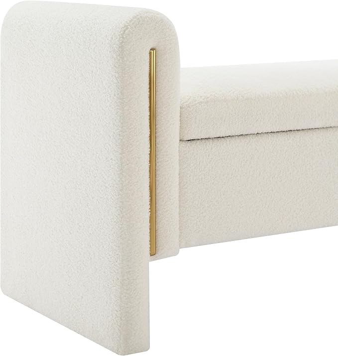 Modern Teddy Fabric Bed End Bench - Image 8