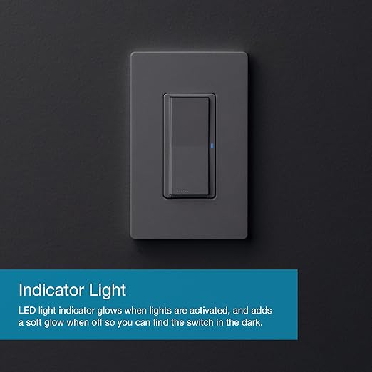 Lutron Claro Smart Light Switch for Caseta Lighting, for LED Lights, Fans, 5 Amp, Single-Pole/3-Way, Neutral Required, DVRF-5NSS-WH-2, White, 2 Pack