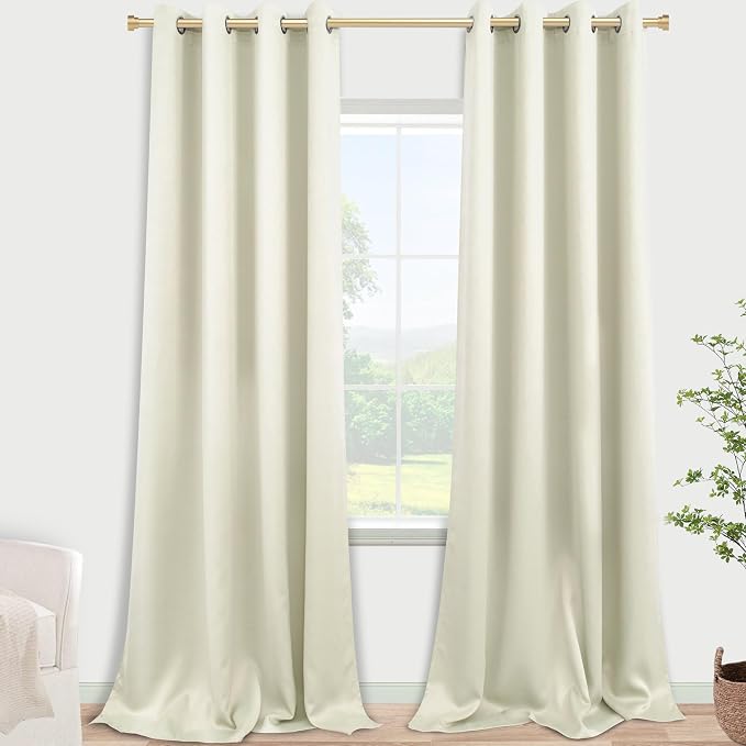 120 Inches Extra Long Curtains for Living Room 2 Panels Grommet Darkening - Image 3