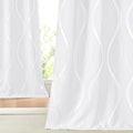 NICETOWN White Curtains Panels for Bedroom 2 Panles Set, 52 inch x 84 inch by NICETOWN