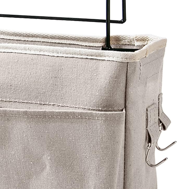 F&Y Cotton Linen Bedside Hanging Organizers, Storage Pocket Basket - Image 4