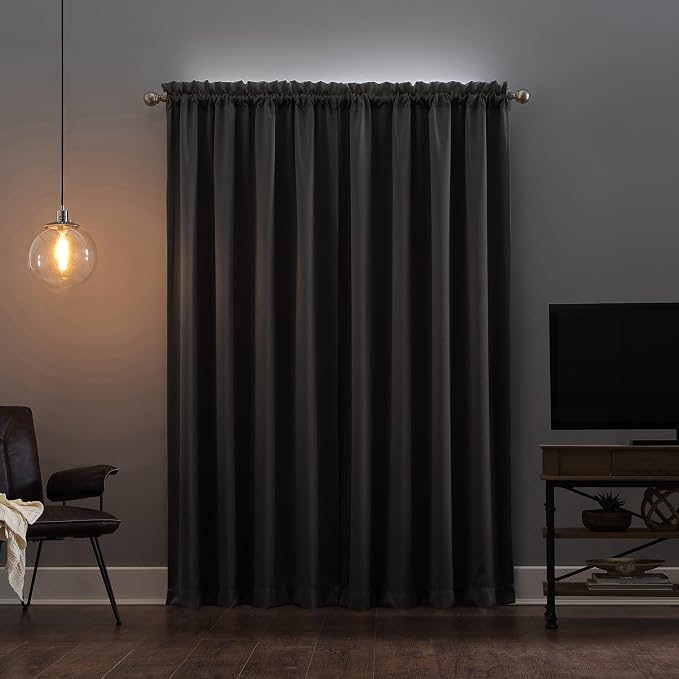 Sun Zero Oslo Theater Grade Extreme 100% Total Blackout Rod Pocket Curtain Panel - Image 2