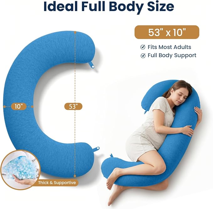 TranquilRelax C Shaped Body Pillow - Image 2