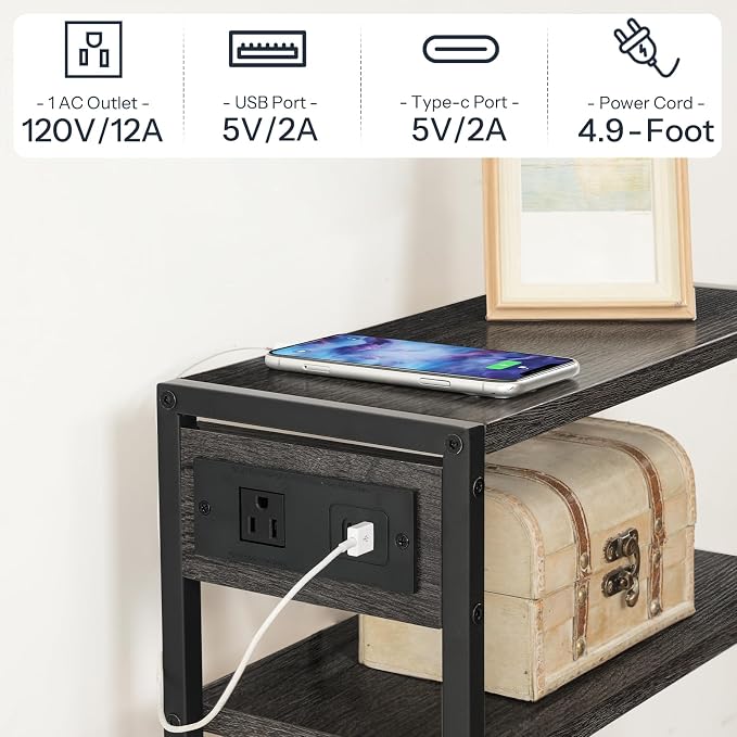 HOOBRO Small Narrow Side Table - Image 7