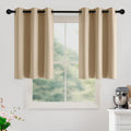 NICETOWN Beige Room Darkening Curtains 36 Inches Long 2 Panels by NICETOWN